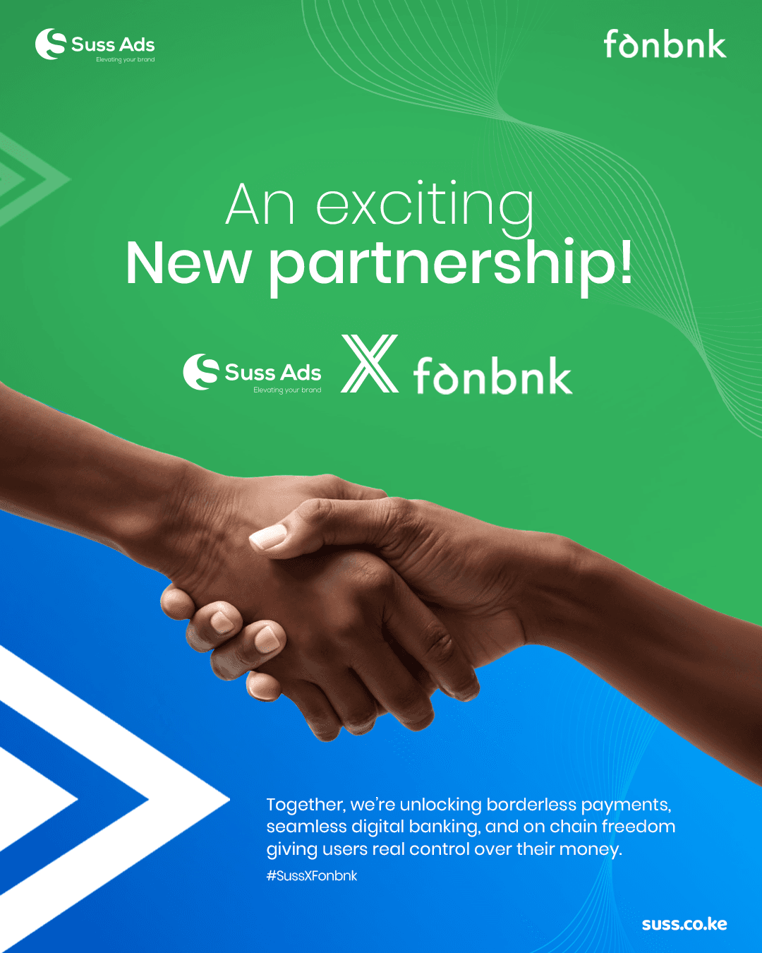 Suss Ads Partners with Fonbnk to Unlock Borderless Payments and Digital Banking Freedom